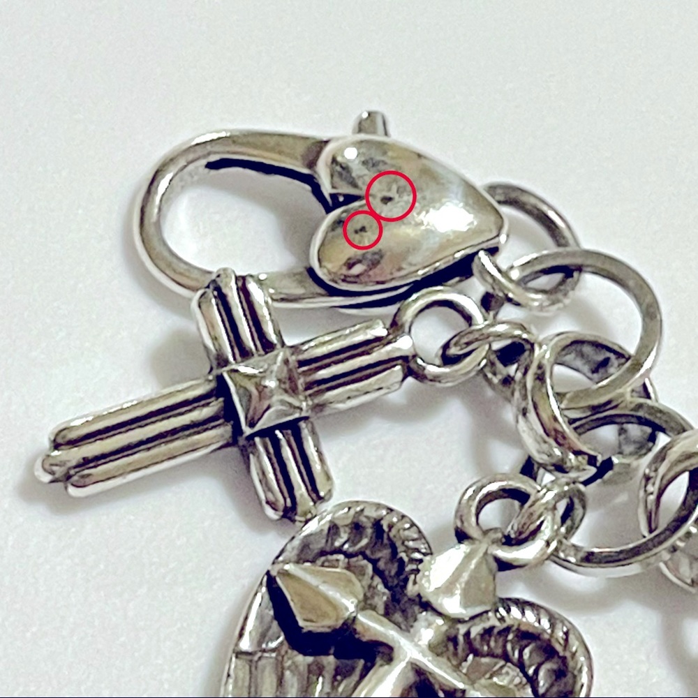 RETIRED Brighton Sanctum 13 Cross Charm Bracelet - Picture 3 of 3
